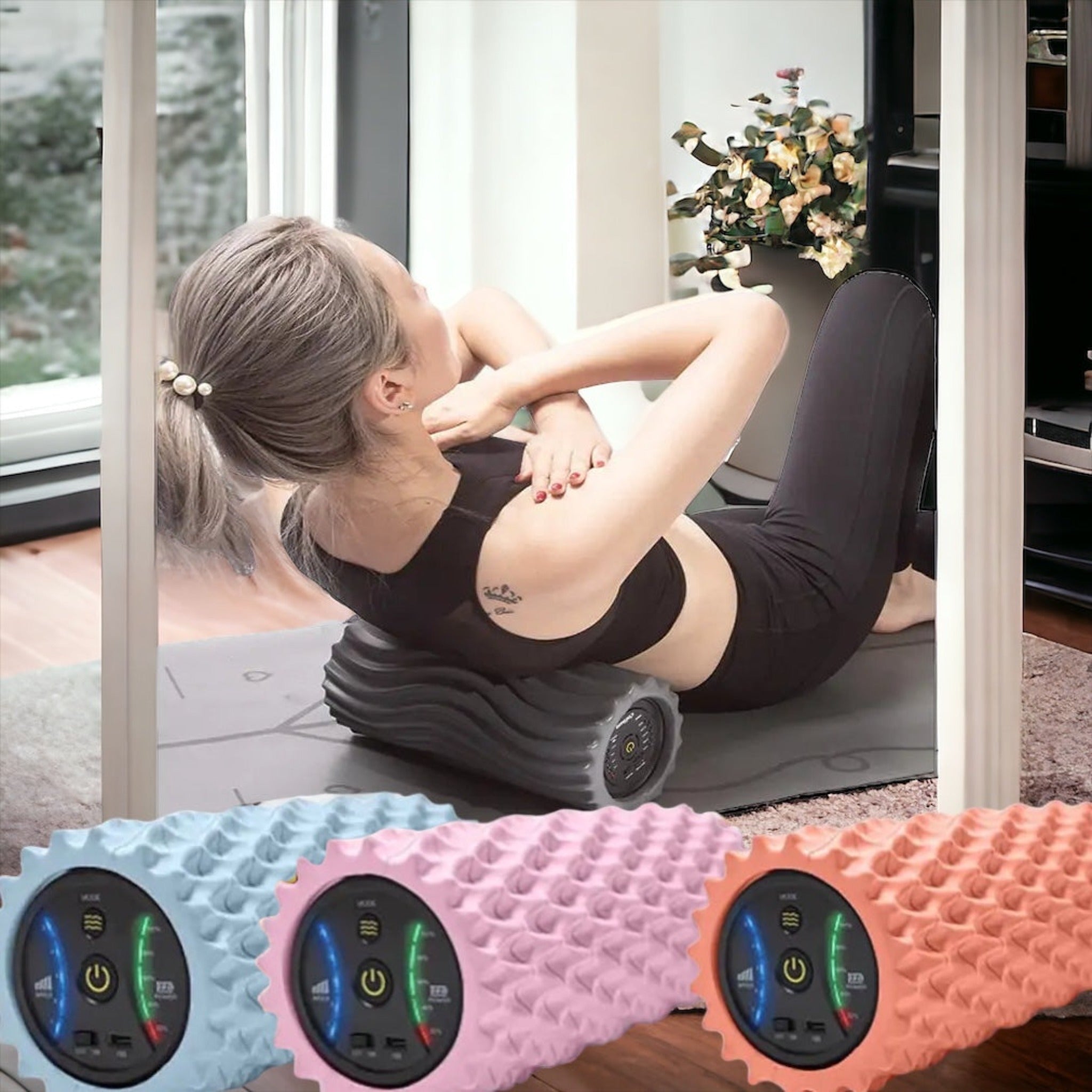 Mousse Roller Yoga Massager Indéformable - Rouleau Trigger Point Auto-Massage