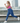 Fitness Vibes Women's Plus Size High-Rise Leggings. Elastic Waistband. UPF 50+ Protection. Stylish FV Logo. Agile & Comfortable. Dark Blue Colour