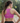 Fitness Vibes High-Neck Racerback Fully Lined, Padded Sports Bra. Stretchy & Comfortable FV Sports Bra. Sizes XS-XL. Pink Colour