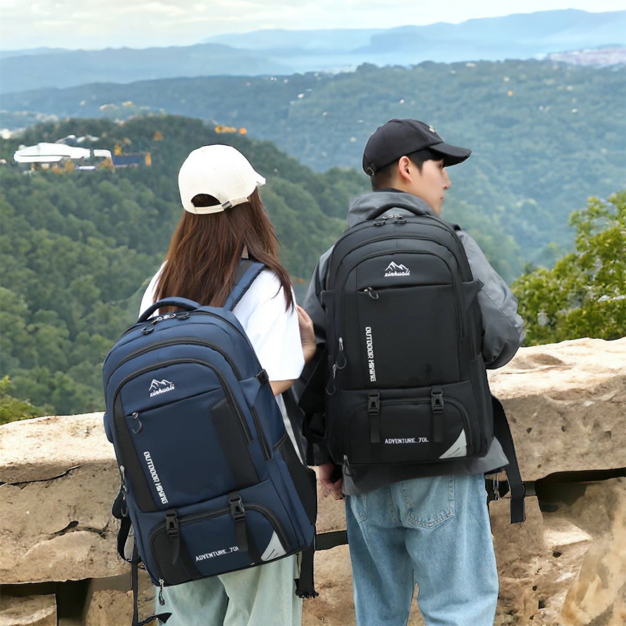 Large Capacity Waterproof Outdoor Hiking Backpack | Durable Nylon fabr ...
