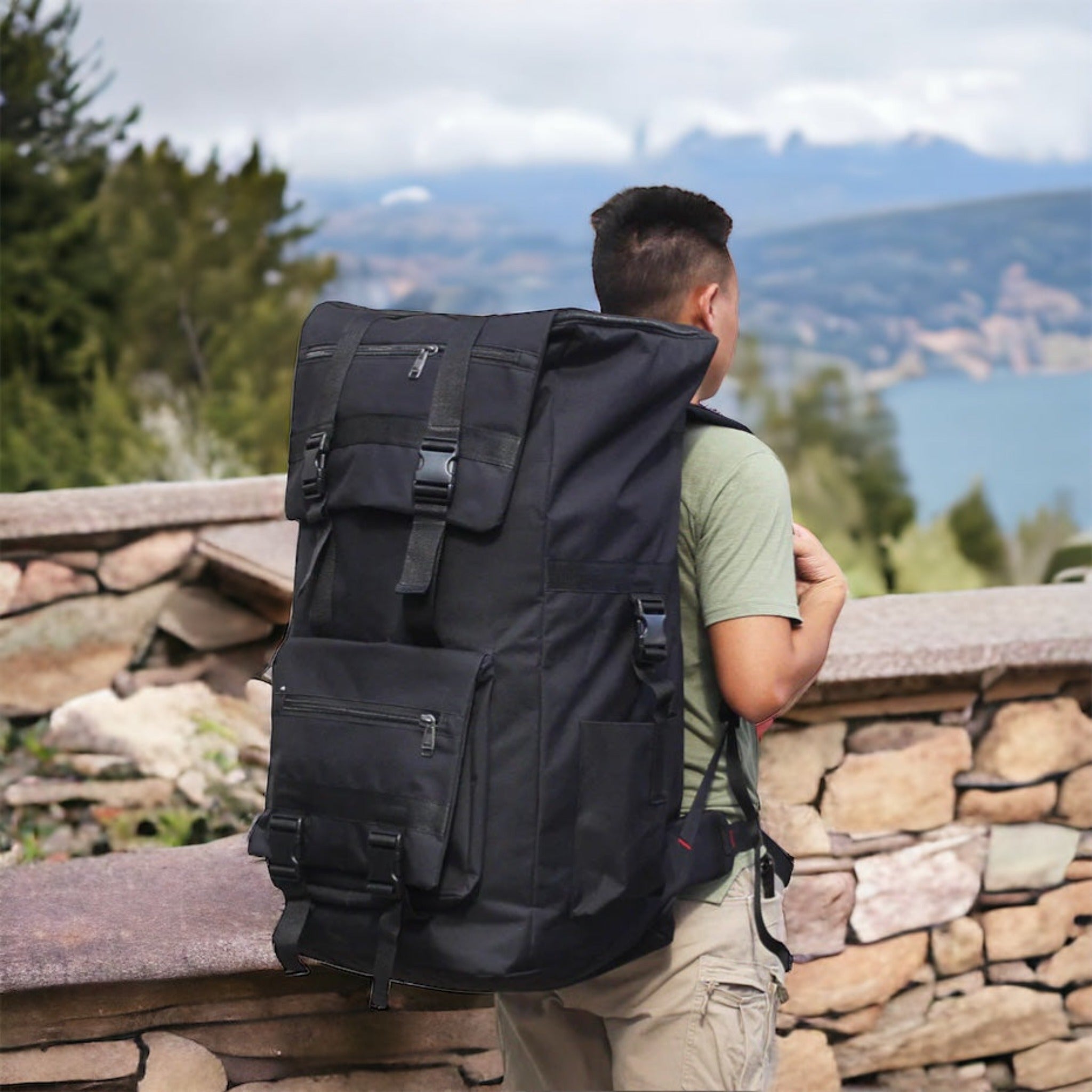 Premium Large Capacity Waterproof Outdoor Hiking Backpack - 120L Capac ...